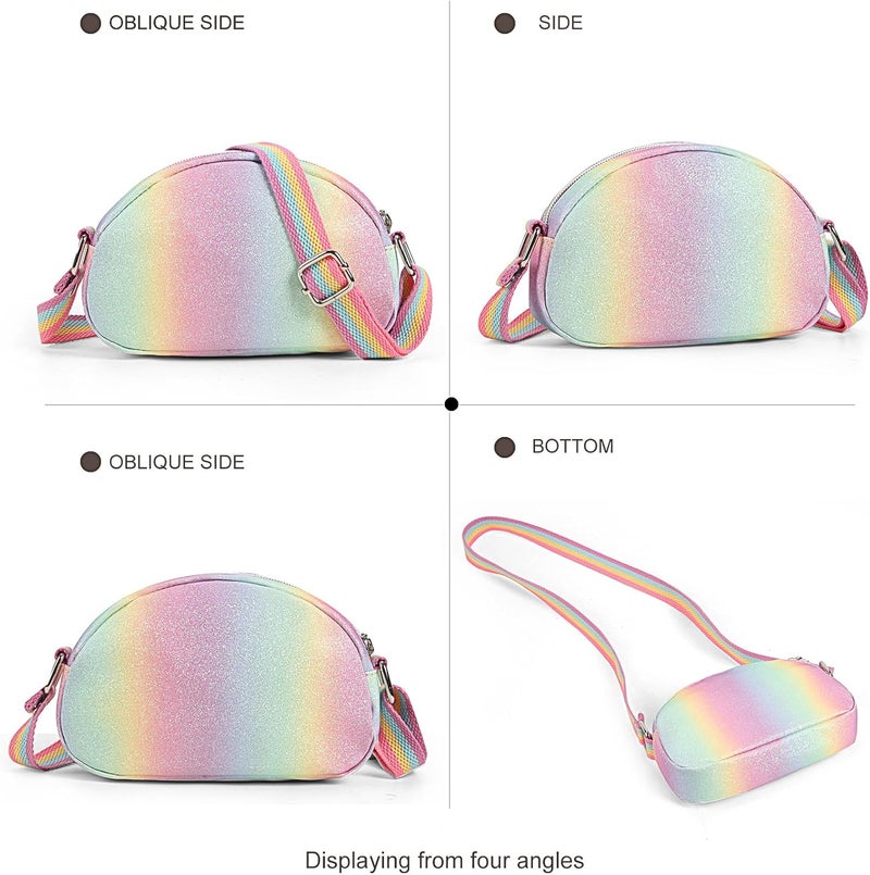 cotmcor Store Toddler Purse Valentines Gifts for Kids: 2 3 4 5 6 7 8 Year Old Girl Birthday Gift, Toys for Ages 2-4 Rainbow Crossbody Bag - Image 3